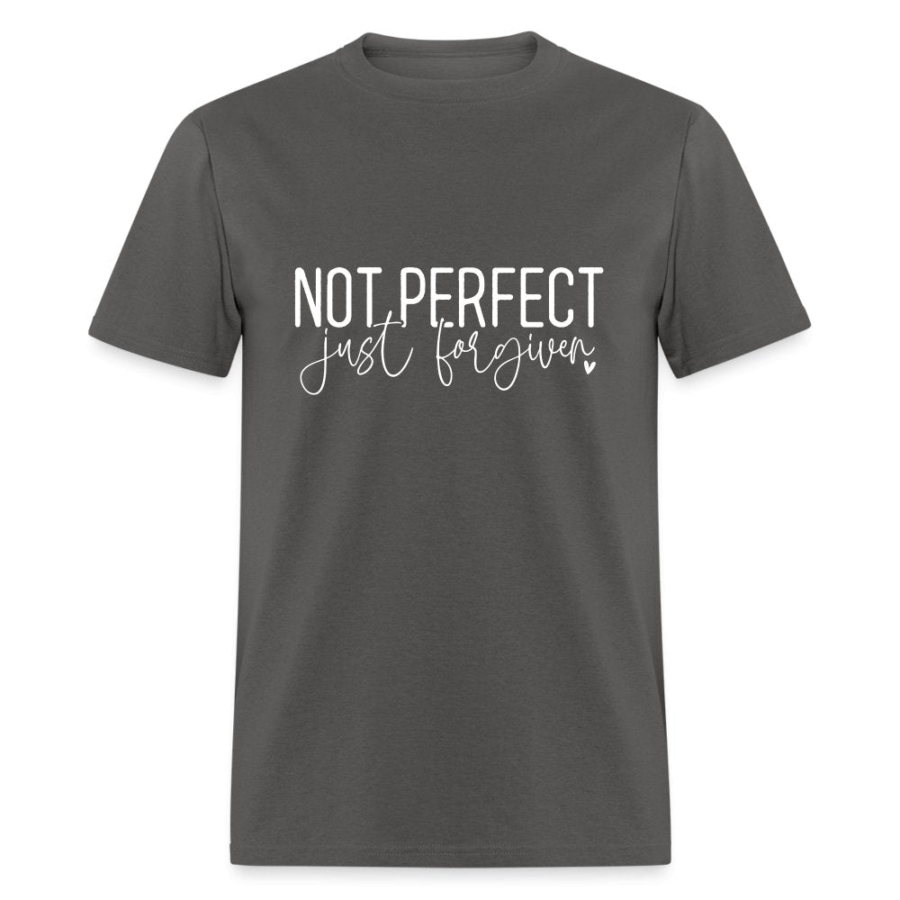 Not Perfect Just Forgiven T-Shirt - charcoal