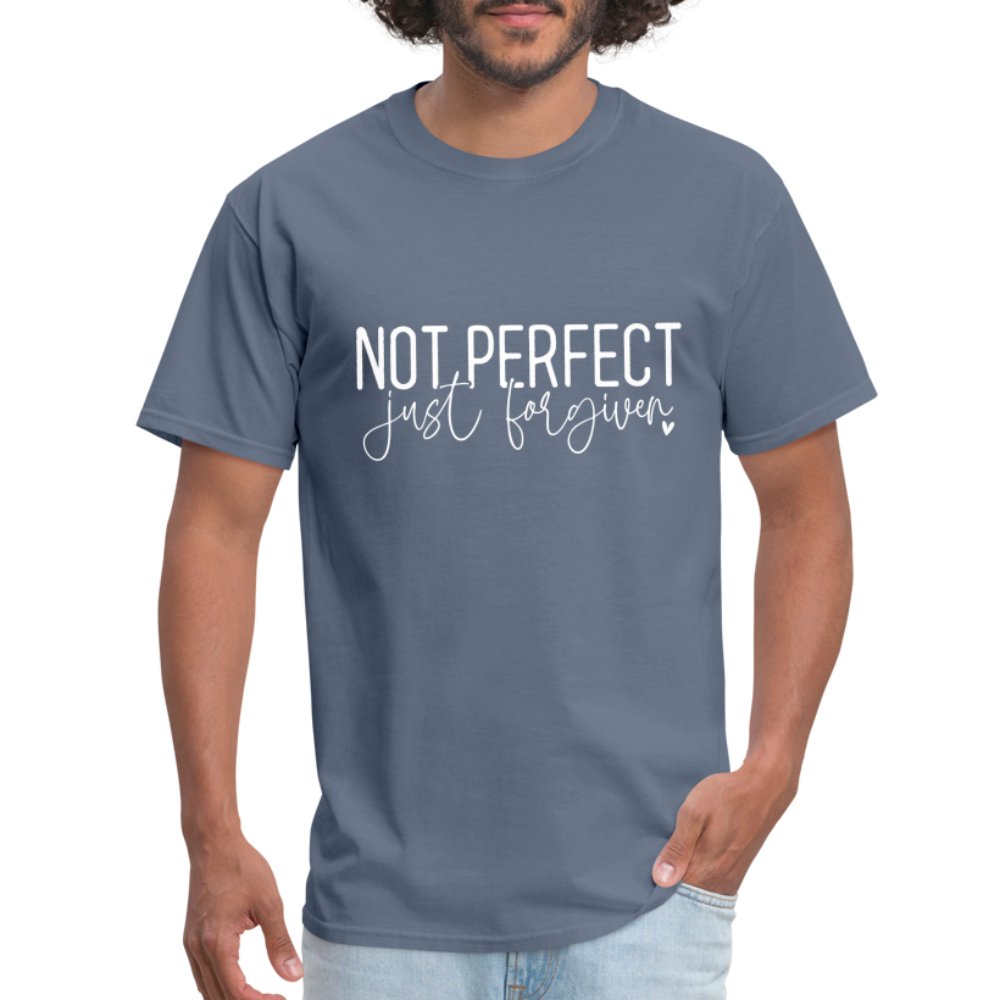 Not Perfect Just Forgiven T-Shirt - denim