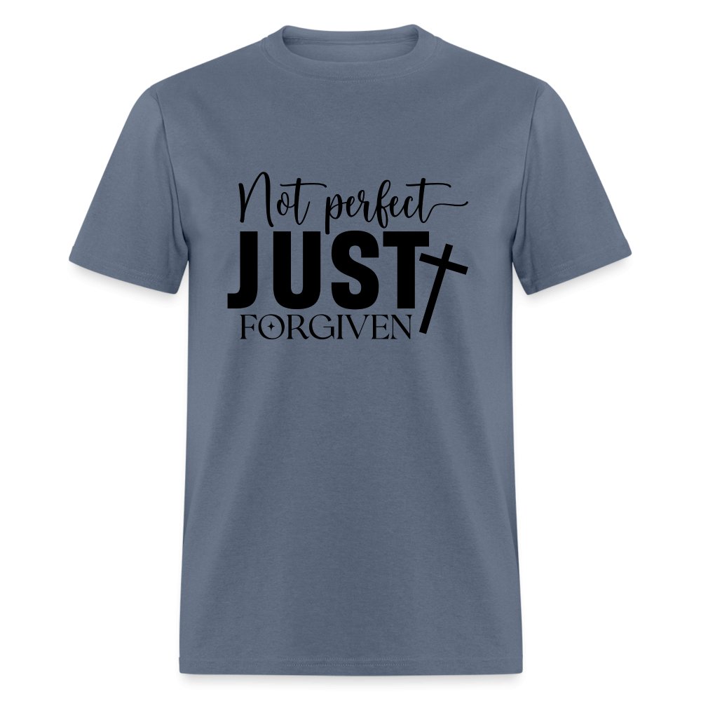 Not Perfect Just Forgiven T-Shirt - denim