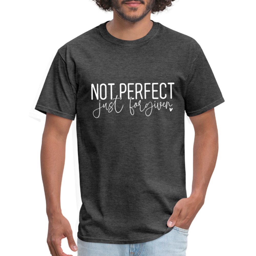 Not Perfect Just Forgiven T-Shirt - heather black