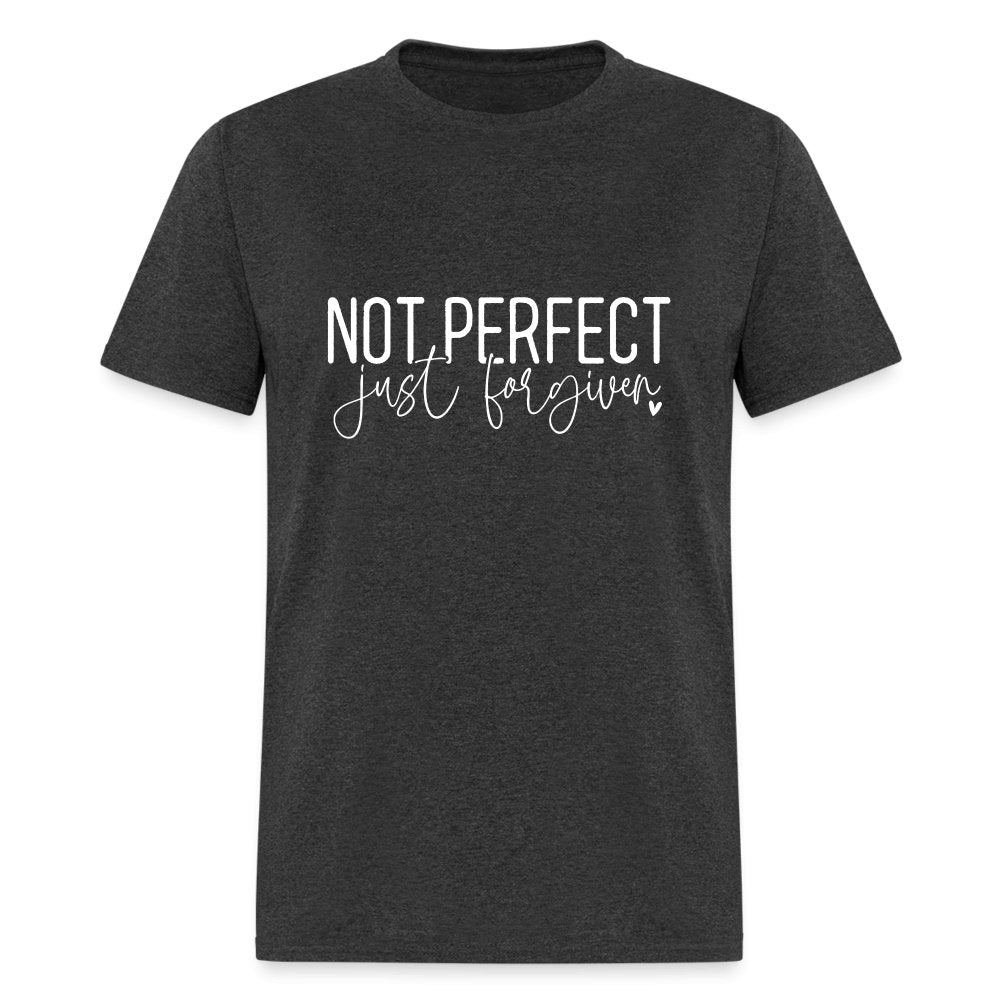 Not Perfect Just Forgiven T-Shirt - heather black