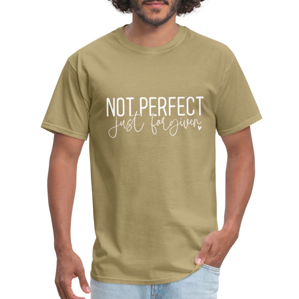 Not Perfect Just Forgiven T-Shirt - khaki