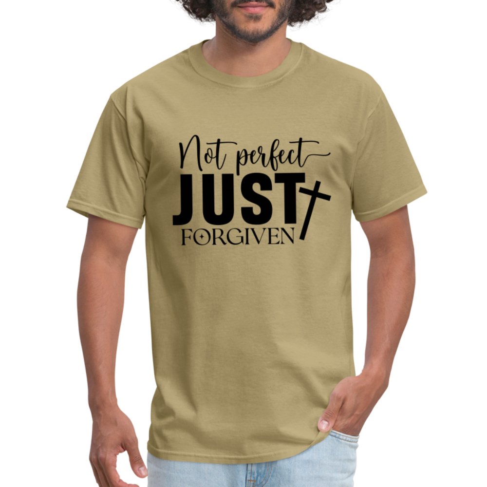 Not Perfect Just Forgiven T-Shirt - khaki