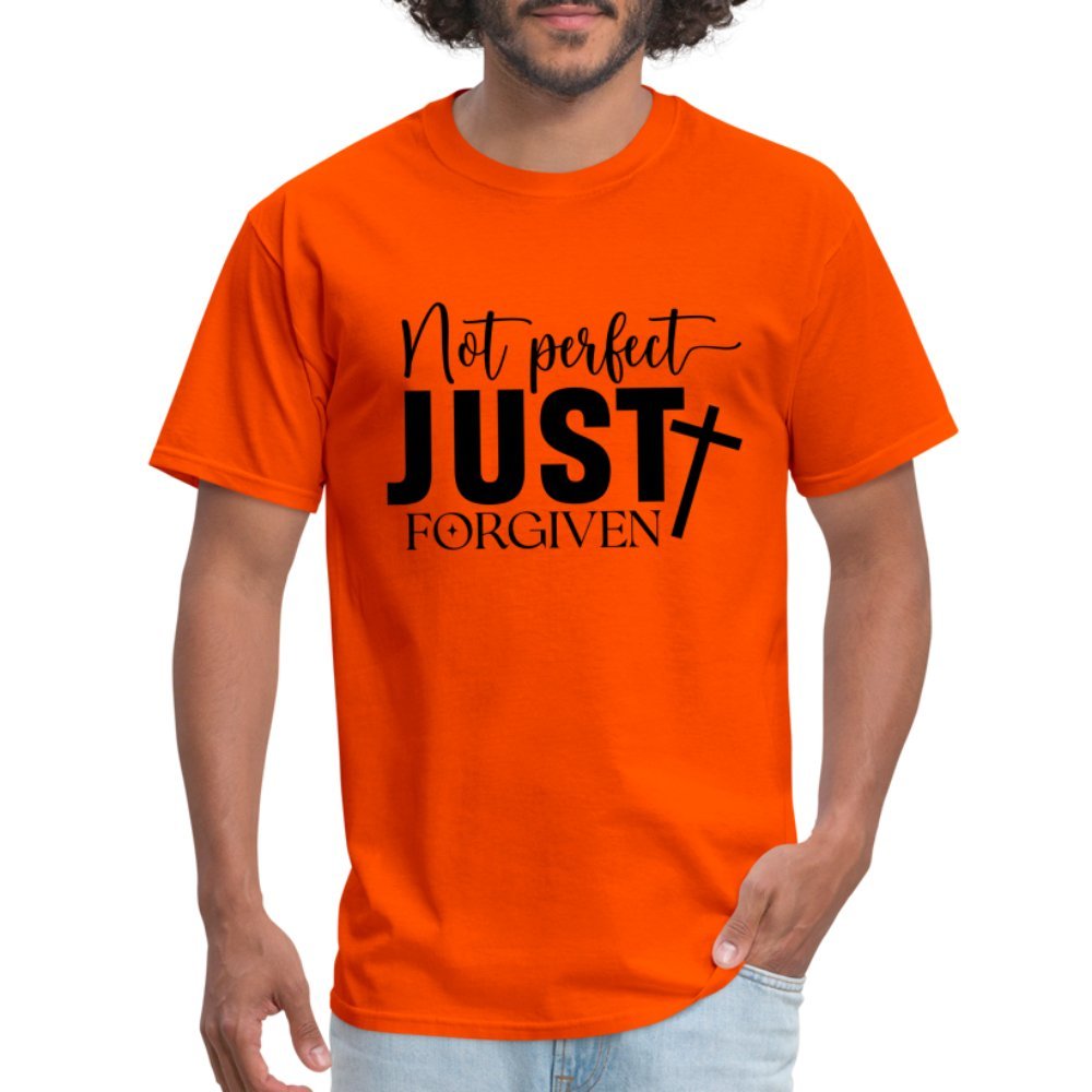 Not Perfect Just Forgiven T-Shirt - orange