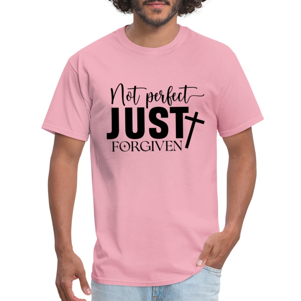 Not Perfect Just Forgiven T-Shirt - pink