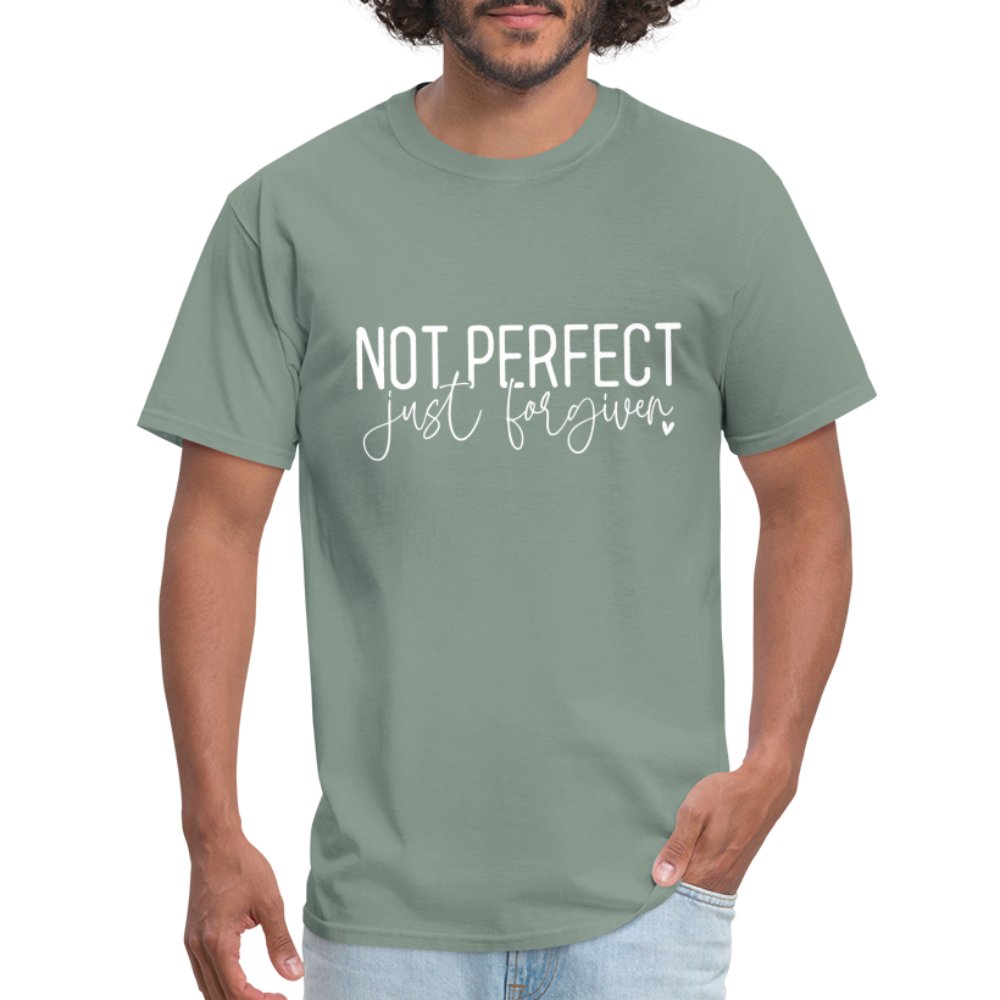 Not Perfect Just Forgiven T-Shirt - sage