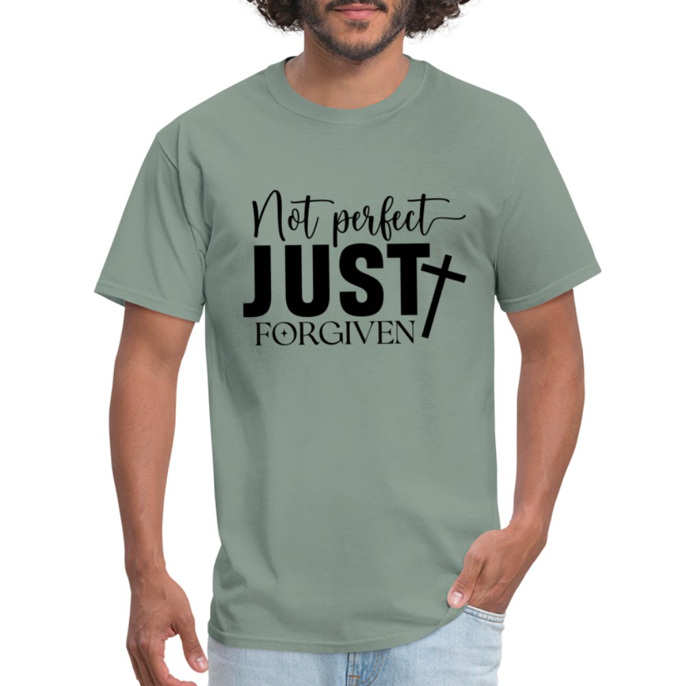 Not Perfect Just Forgiven T-Shirt - sage