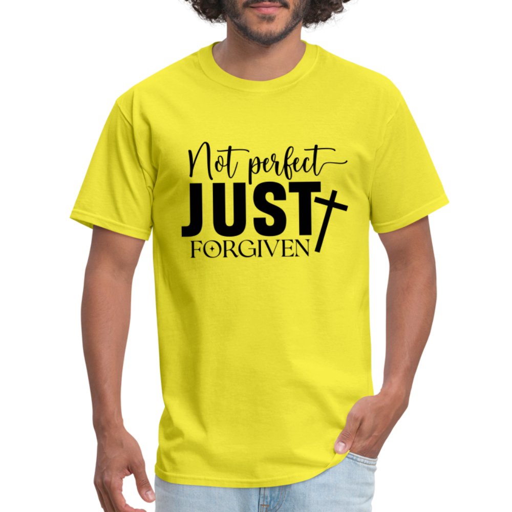 Not Perfect Just Forgiven T-Shirt - yellow