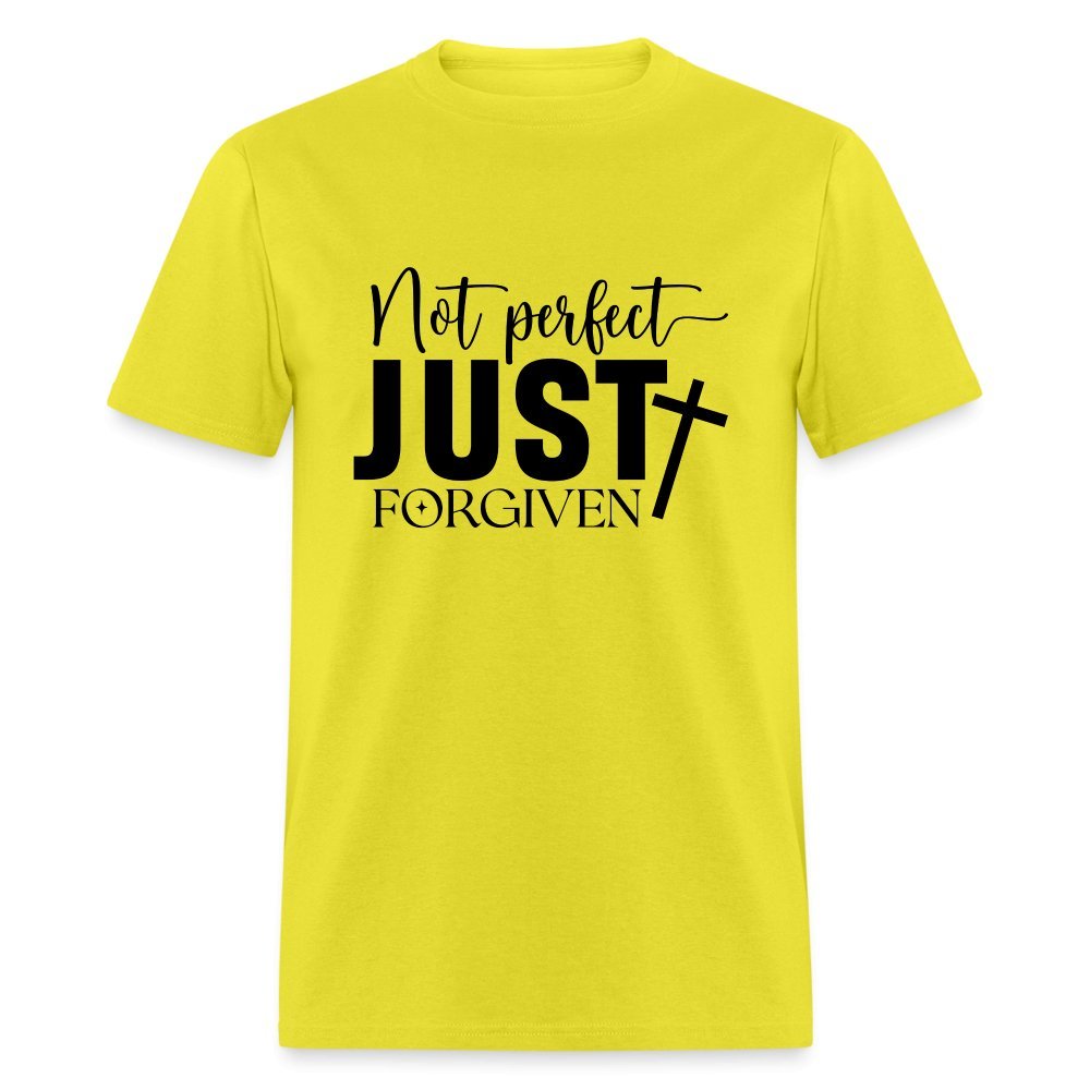 Not Perfect Just Forgiven T-Shirt - yellow