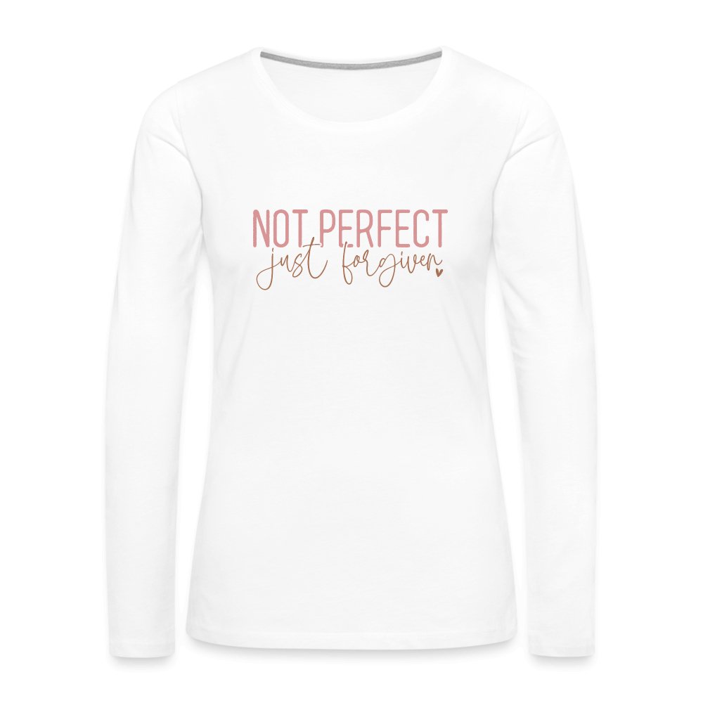 Not Perfect Just Forgiven Women's Premium Long Sleeve T-Shirt - option1# - Women's Premium Long Sleeve T-Shirt | Spreadshirt 876