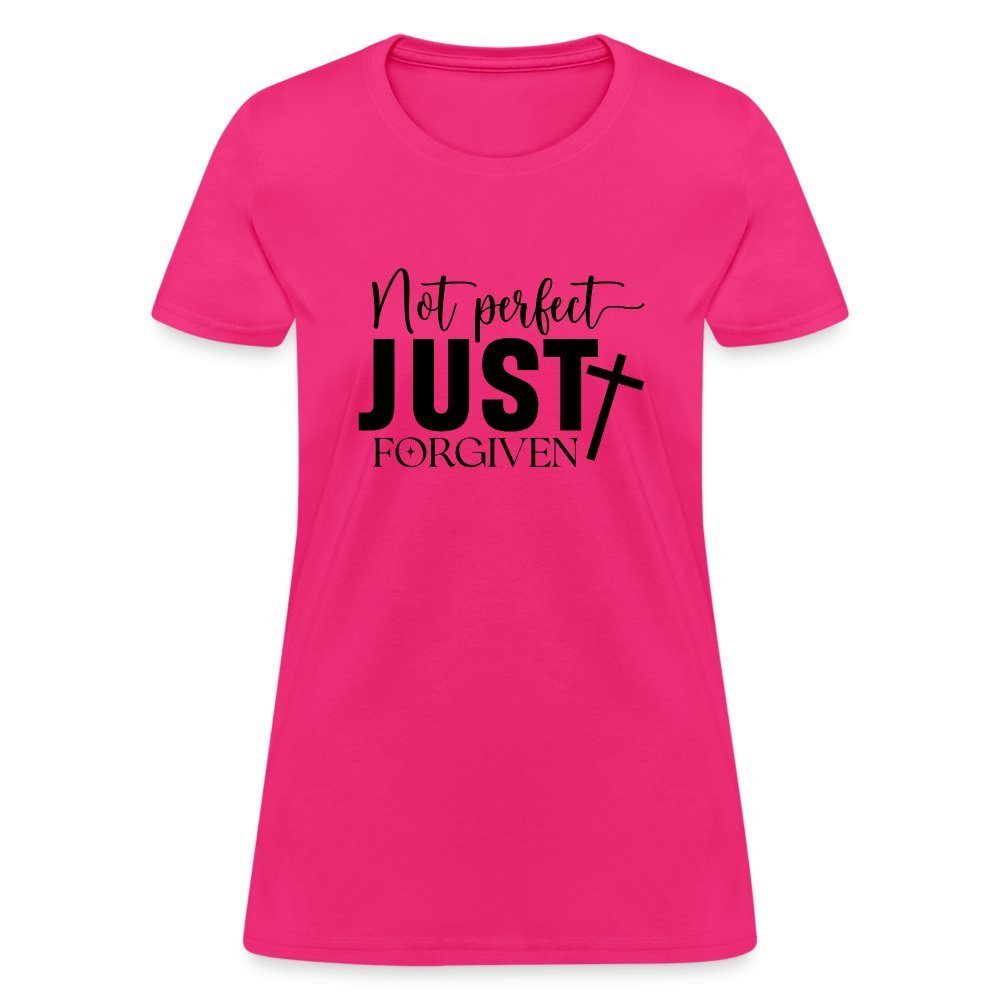 Not Perfect Just Forgiven Women's T-Shirt - fuchsia