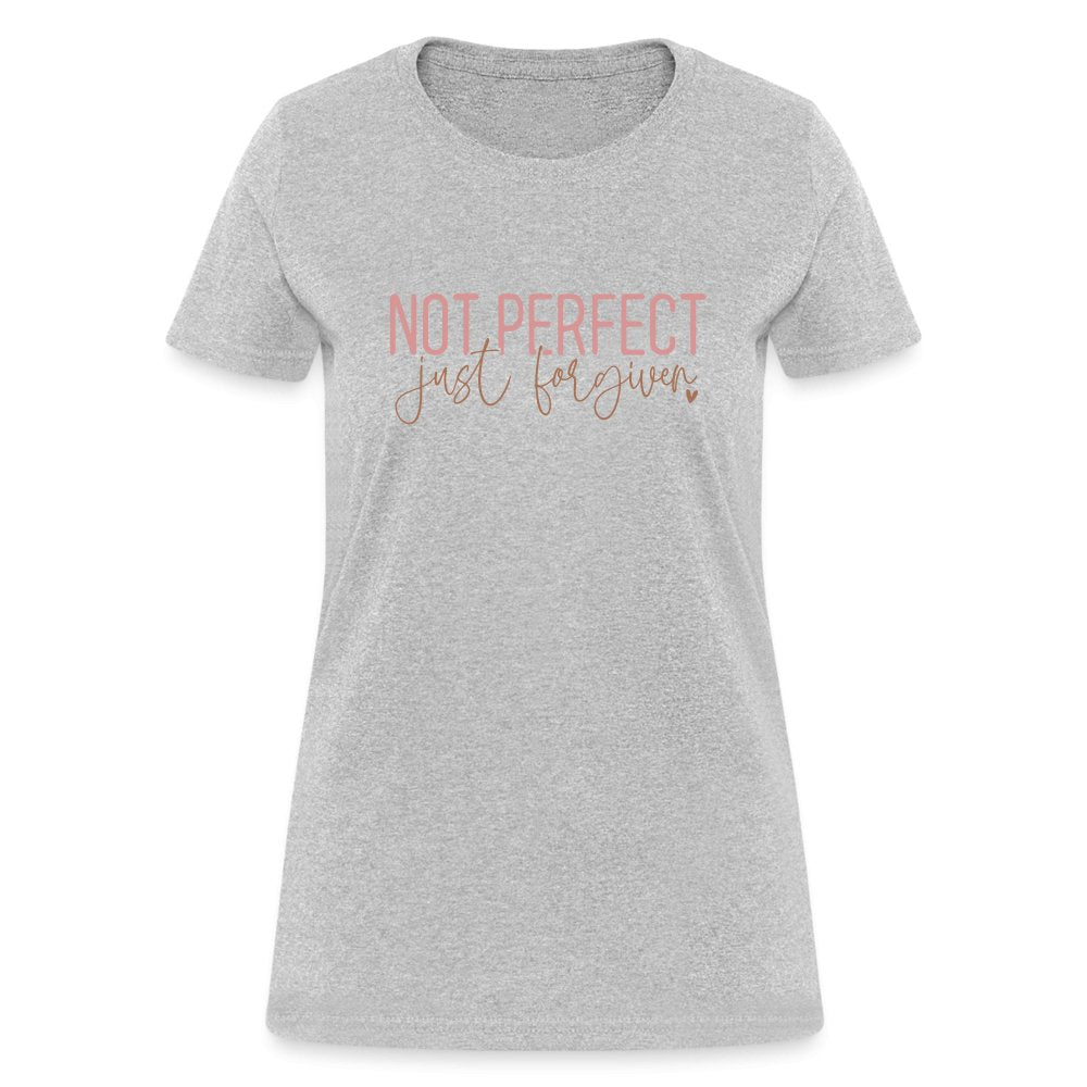 Not Perfect Just Forgiven Women's T-Shirt - heather gray