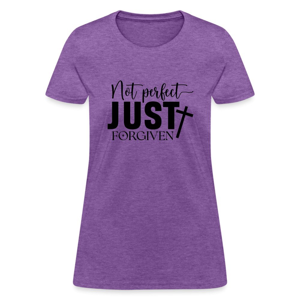 Not Perfect Just Forgiven Women's T-Shirt - purple heather