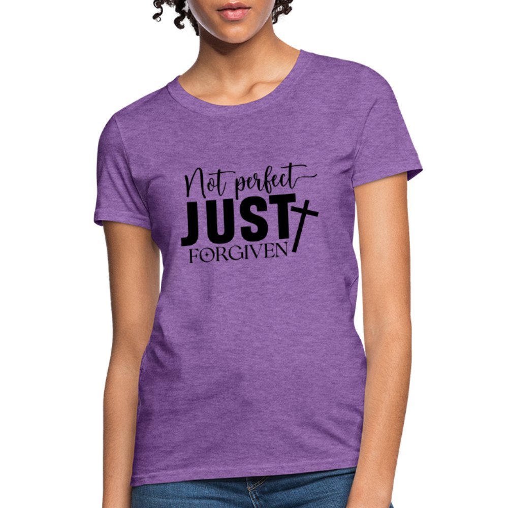 Not Perfect Just Forgiven Women's T-Shirt - purple heather