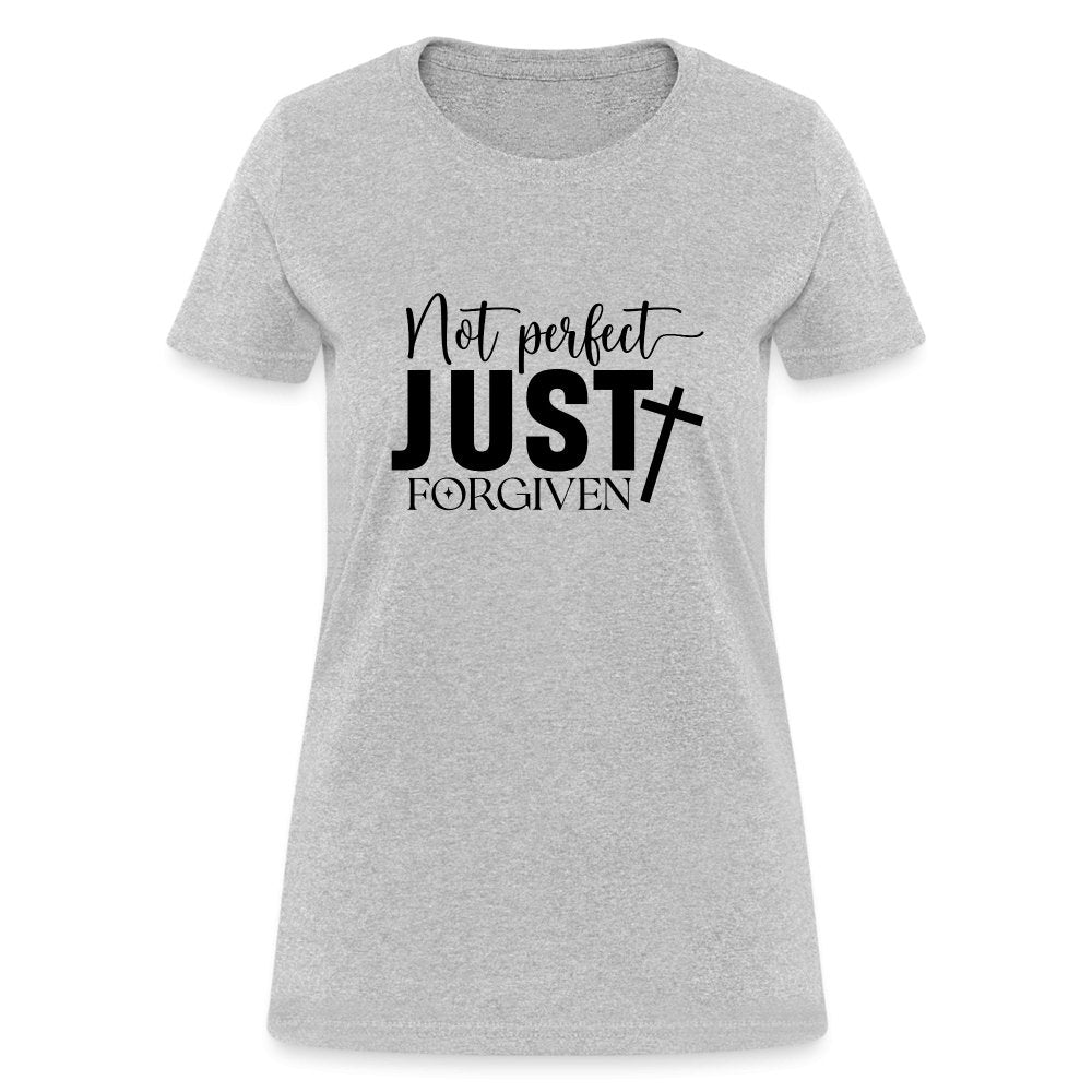 Not Perfect Just Forgiven Women's T-Shirt - red