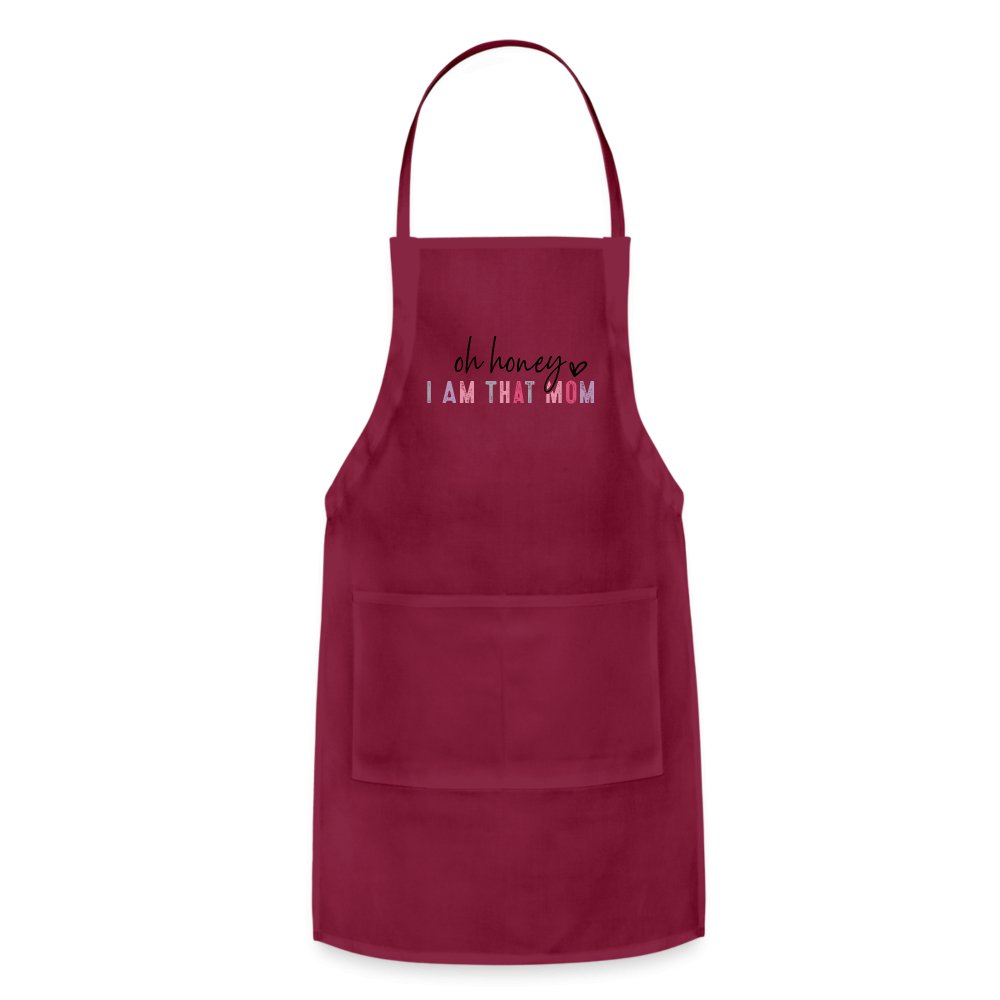 Oh Honey I am that Mom Adjustable Apron - royal blue