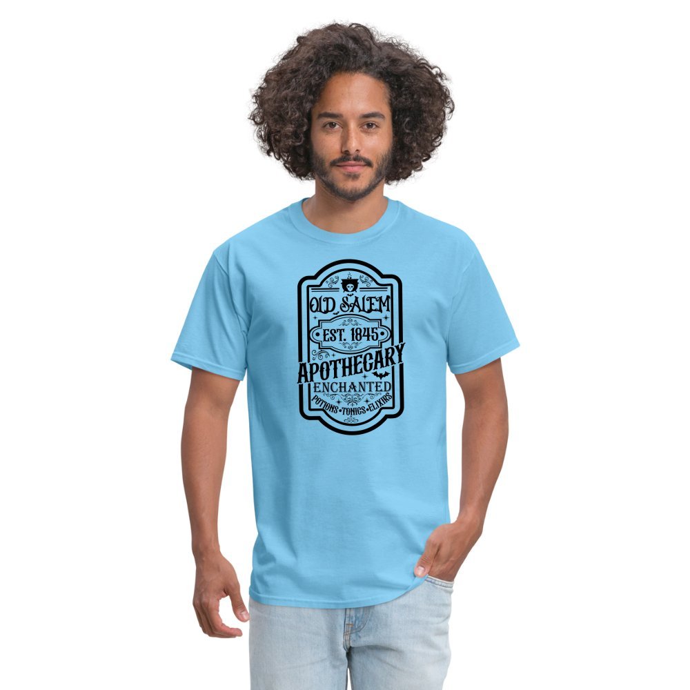 Old Salem Enchanted Apothecary T-Shirt (Halloween) - aquatic blue