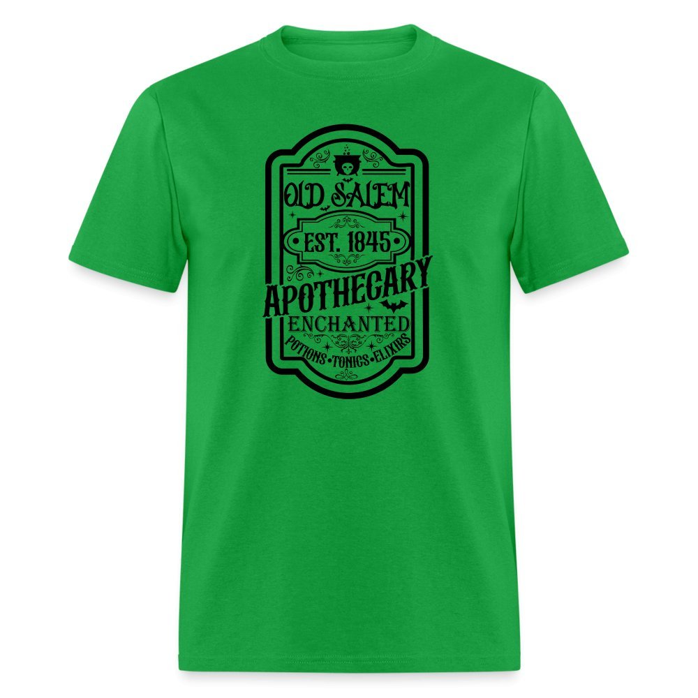 Old Salem Enchanted Apothecary T-Shirt (Halloween) - bright green