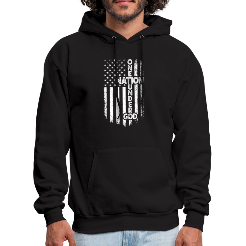 One Nation Under God Hoodie - black