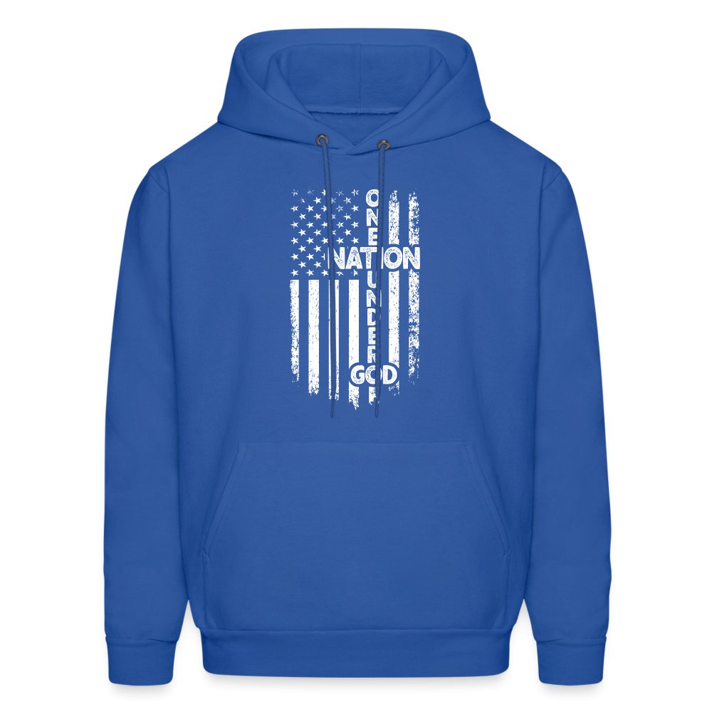 One Nation Under God Hoodie - royal blue