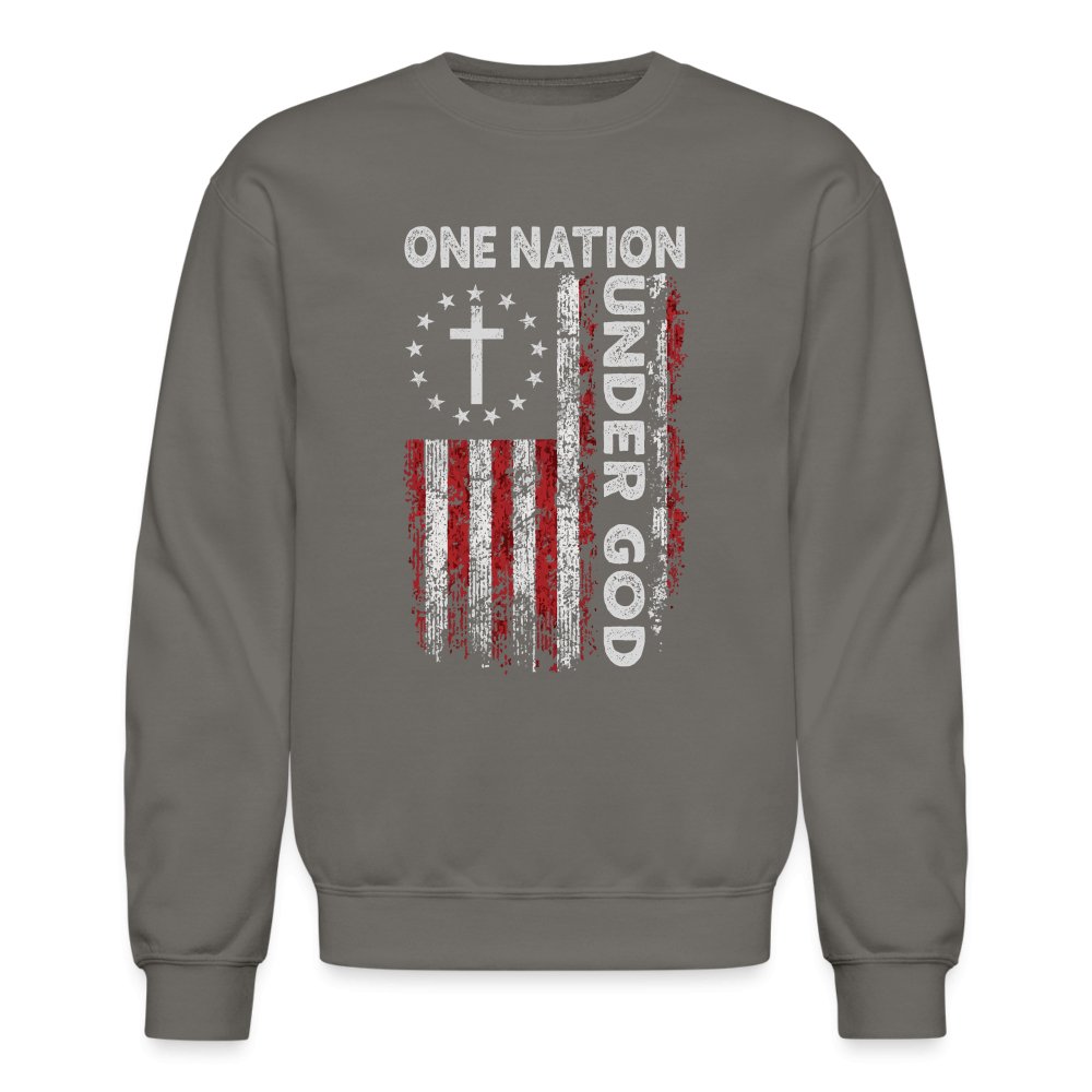 One Nation Under God Sweatshirt - asphalt gray