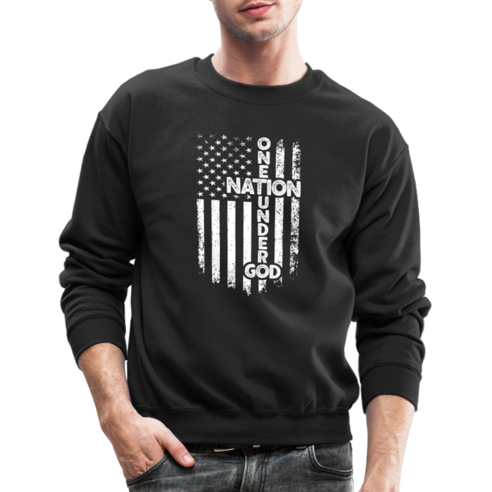 One Nation Under God Sweatshirt - black