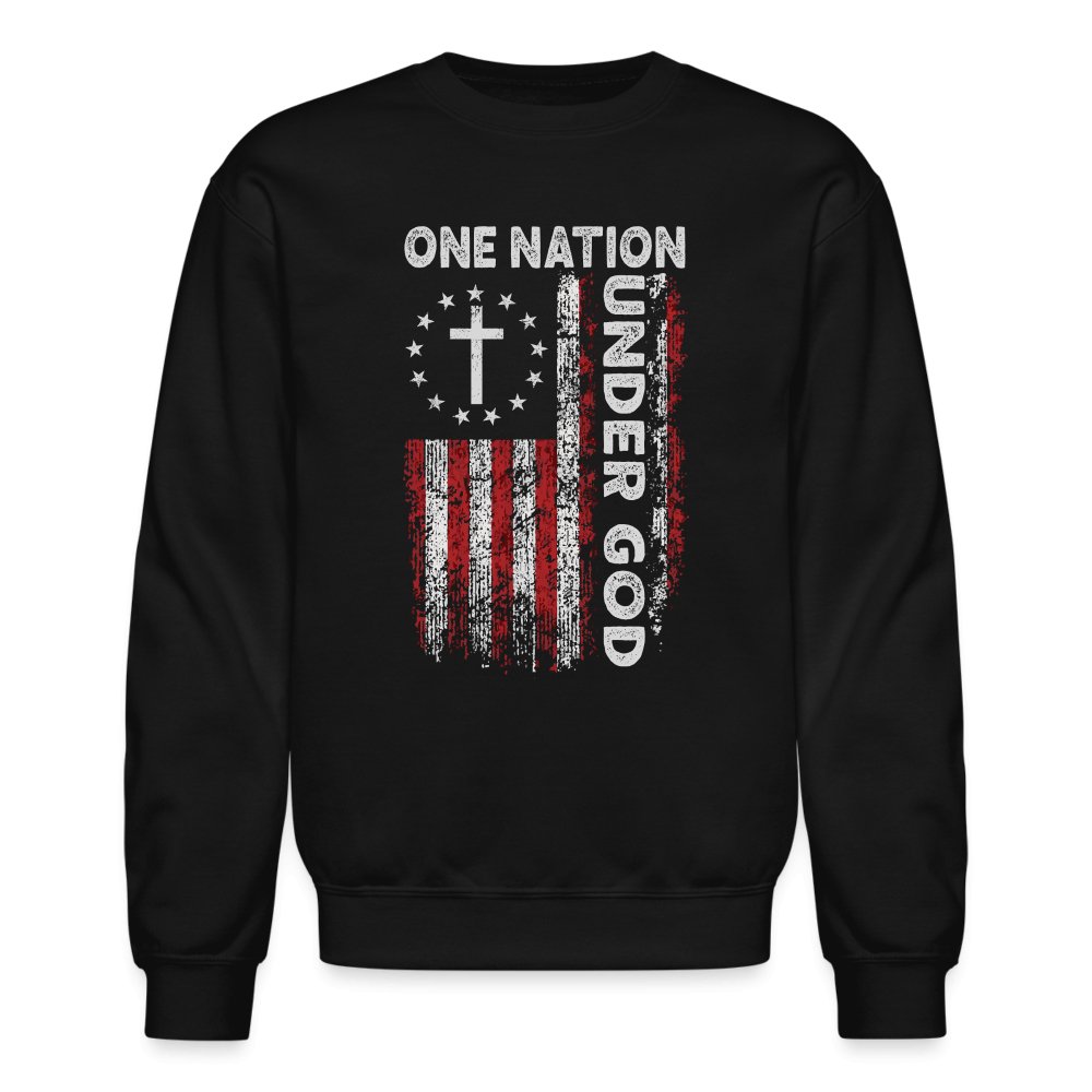 One Nation Under God Sweatshirt - black