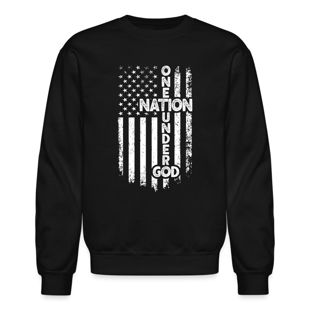 One Nation Under God Sweatshirt - black