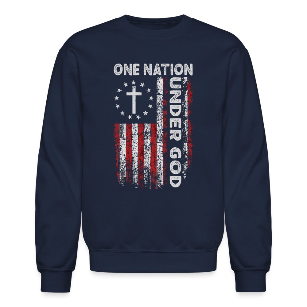 One Nation Under God Sweatshirt - navy