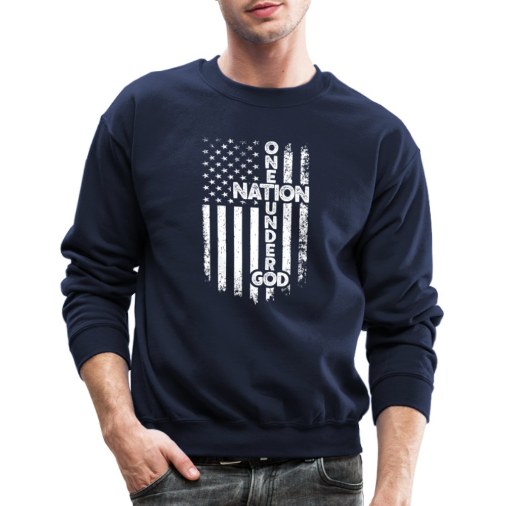 One Nation Under God Sweatshirt - navy