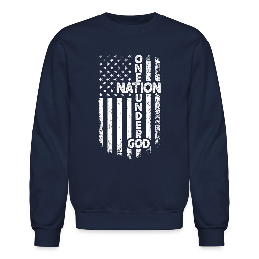 One Nation Under God Sweatshirt - navy