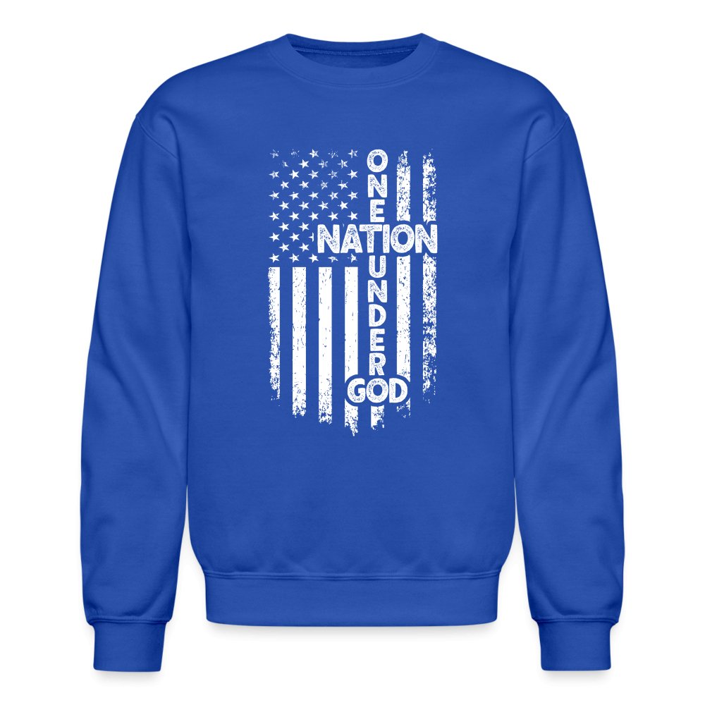 One Nation Under God Sweatshirt - royal blue