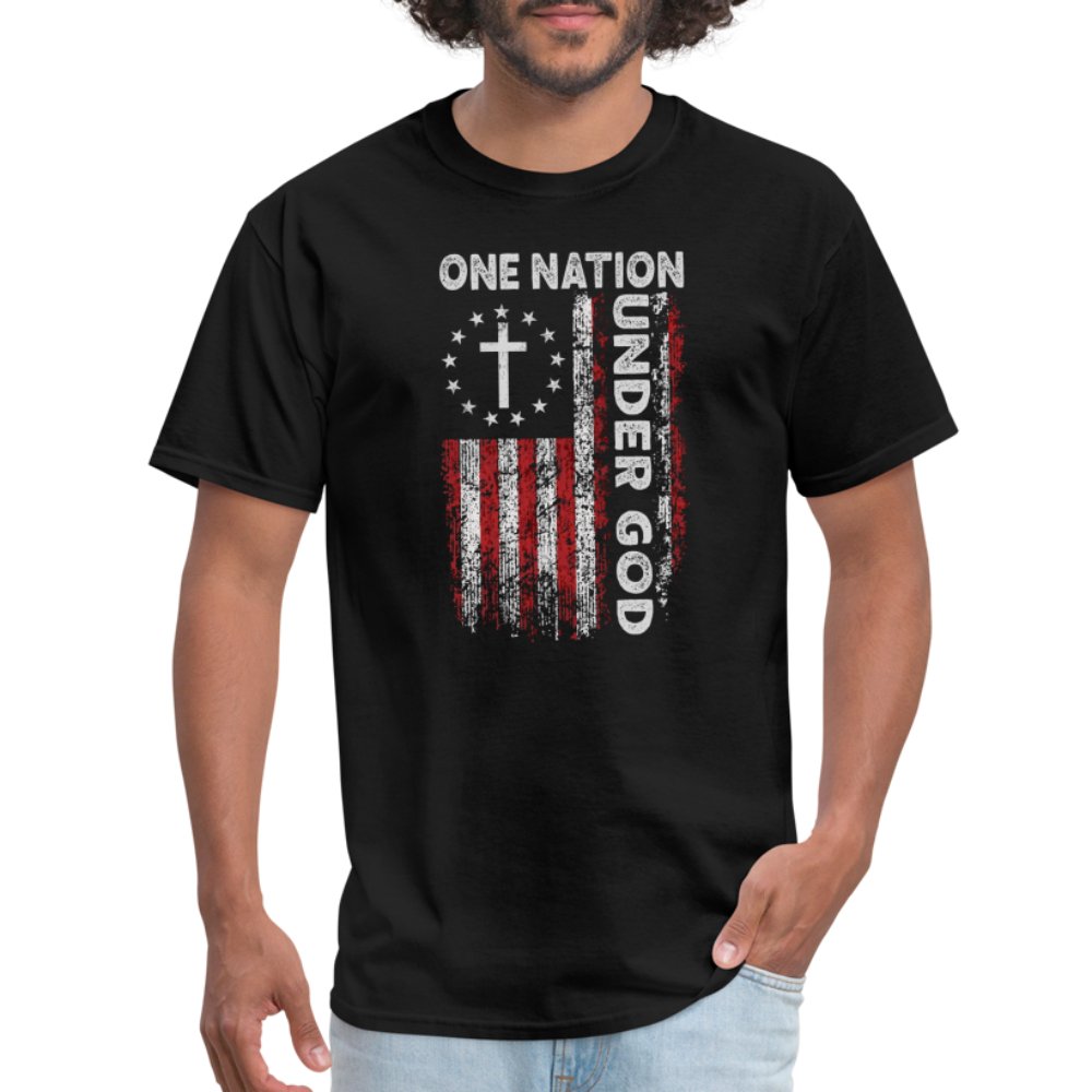 One Nation Under God T-Shirt - black