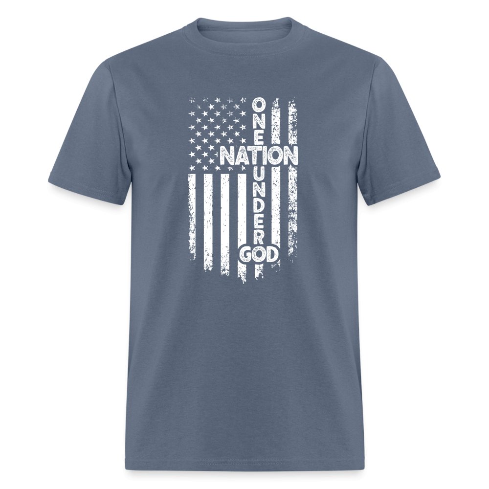 One Nation Under God T-Shirt - denim