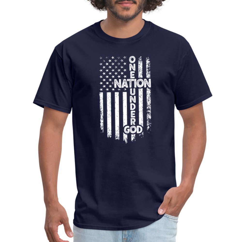 One Nation Under God T-Shirt - navy