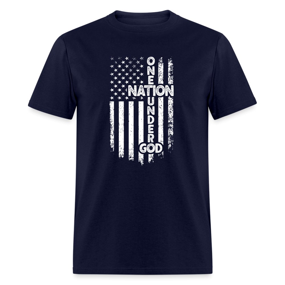 One Nation Under God T-Shirt - navy