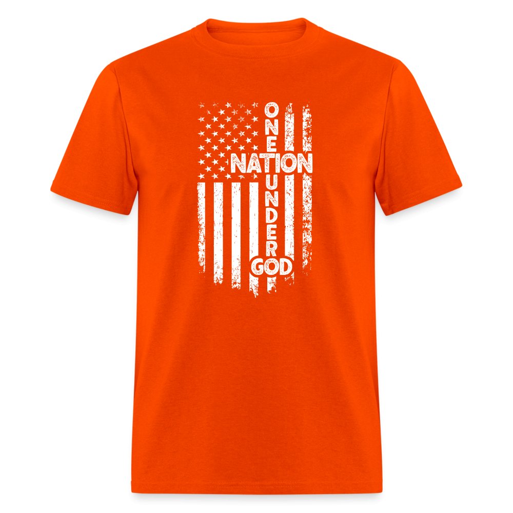 One Nation Under God T-Shirt - orange