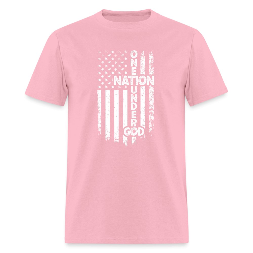 One Nation Under God T-Shirt - pink