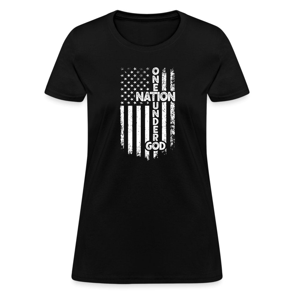 One Nation Under God Women's T-Shirt - black