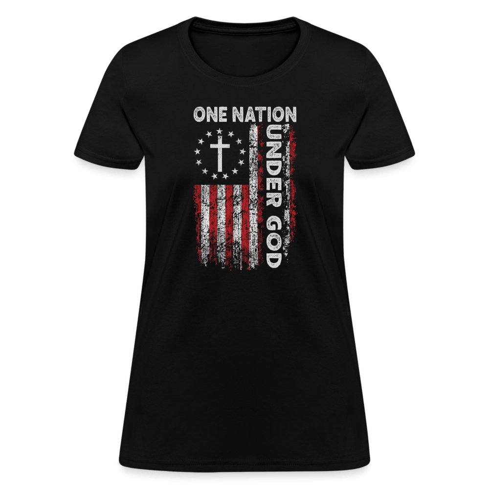 One Nation Under God Women's T-Shirt - black