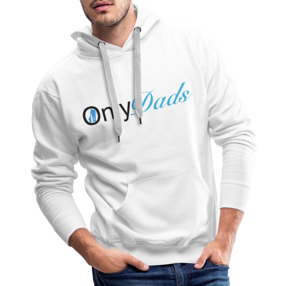 OnlyDads Men’s Premium Hoodie - white