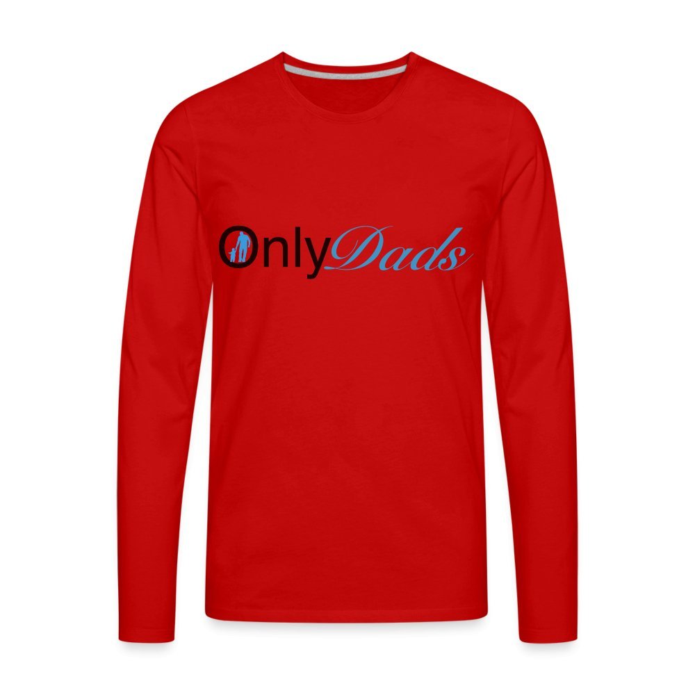 OnlyDads Men's Premium Long Sleeve T-Shirt - red