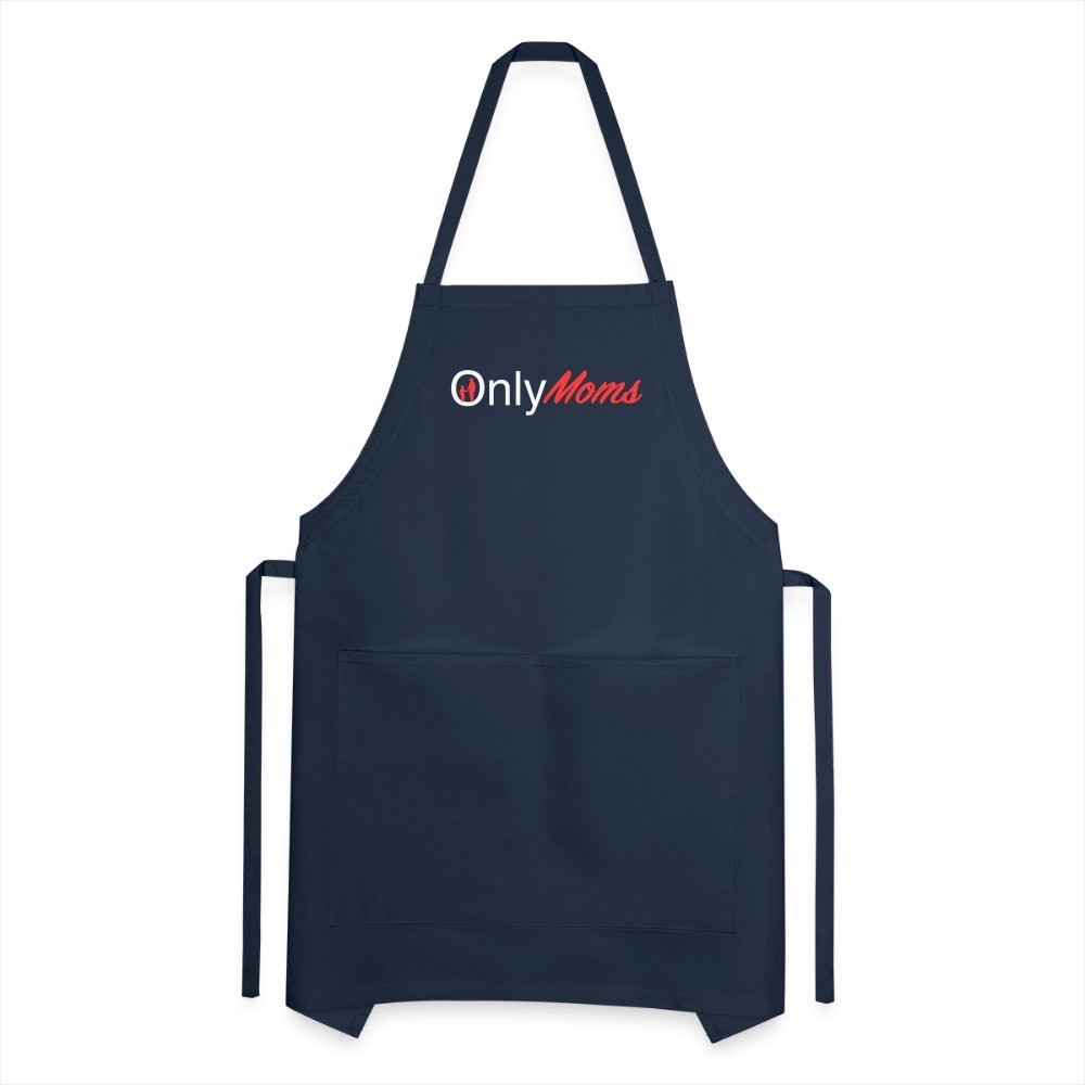 OnlyMoms - Adjustable Apron (White & Pink) - navy