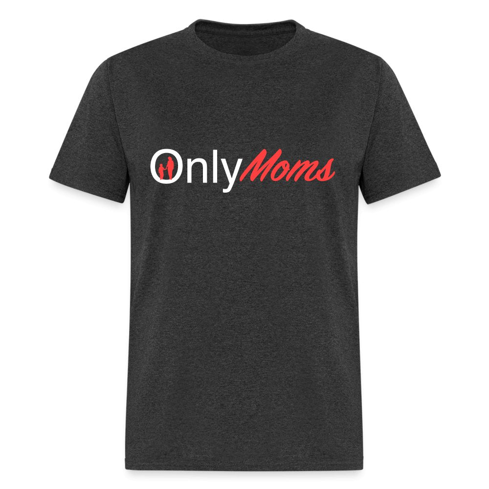 OnlyMoms - Classic T-Shirt (White & Pink) - heather black