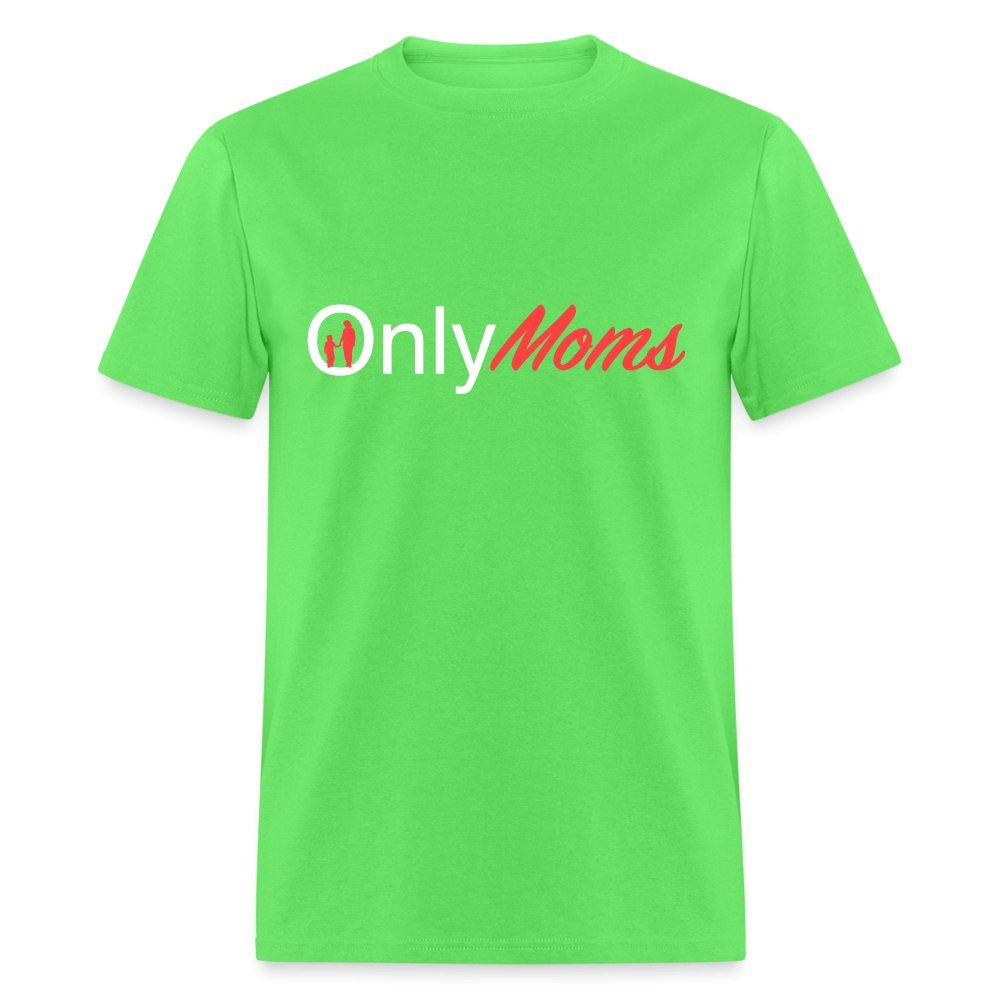 OnlyMoms - Classic T-Shirt (White & Pink) - kiwi