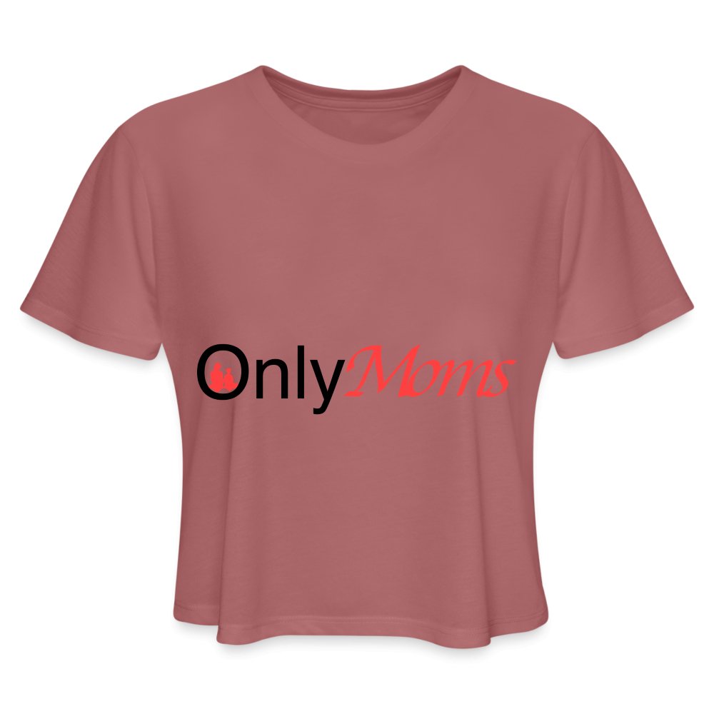 OnlyMoms - Cropped T-Shirt - mauve