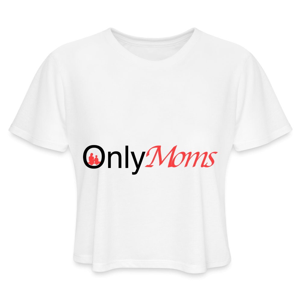 OnlyMoms - Cropped T-Shirt - white