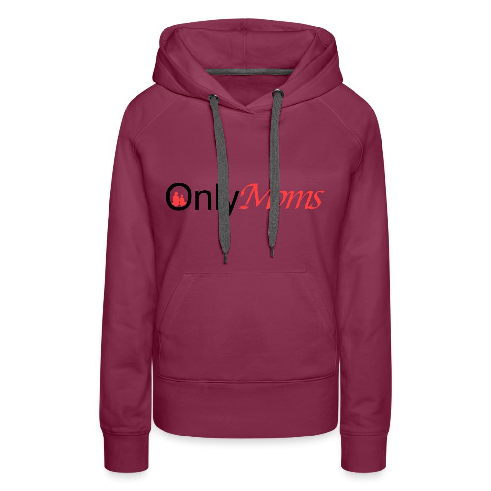 OnlyMoms - Premium Hoodie - burgundy