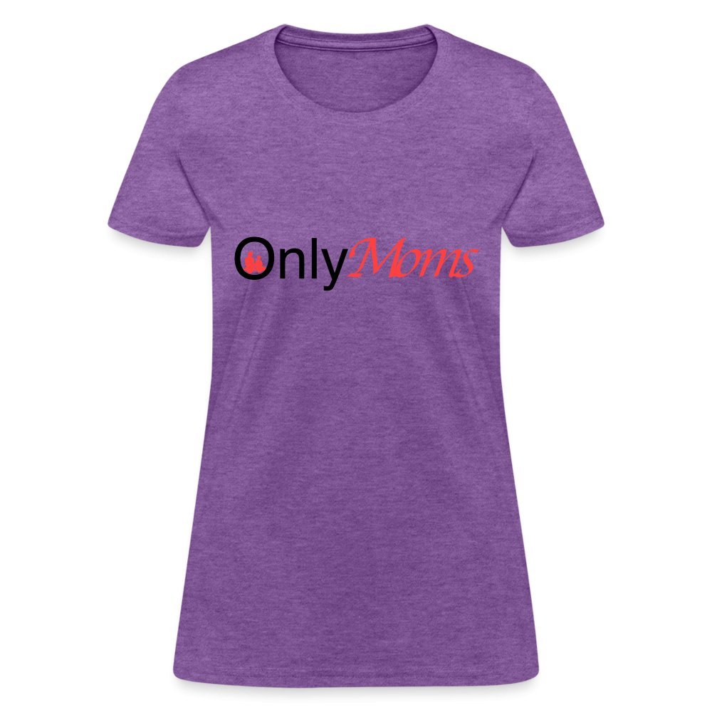 OnlyMoms - Women's T-Shirt - purple heather