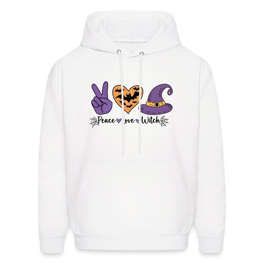 Peace Love Witch Hoodie (Halloween Witch) - white